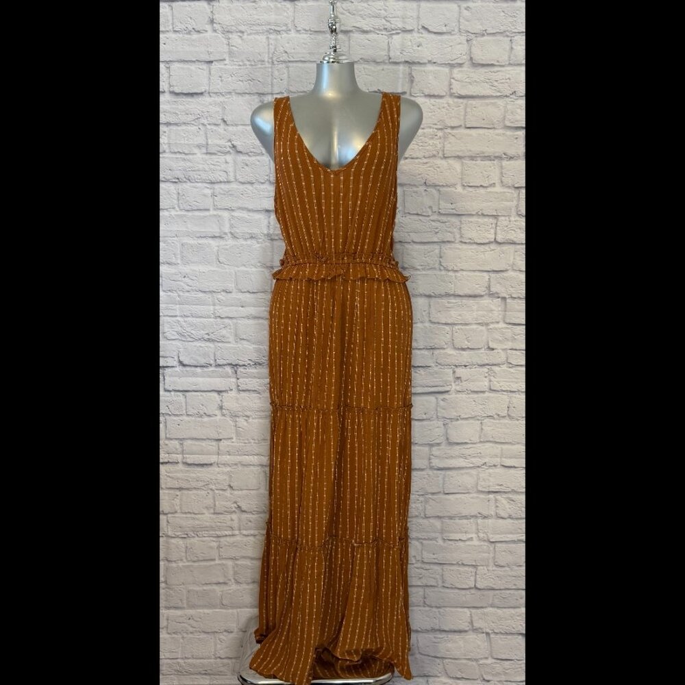 NWT Lucky Brand Dress Size M, Color: Ginger Stripe